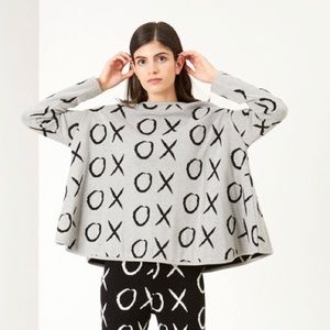 Royal Caballito XOXO wool swing sweater
